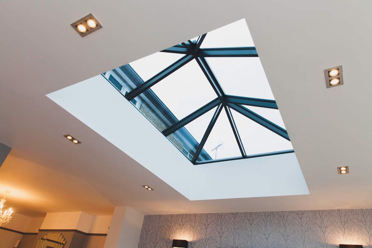 Image of This roof dome over the family room gives a great natural light