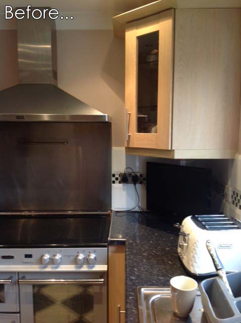 Image of This family wanted something very distinctive for their new kitchen.  This is how it was before we started.